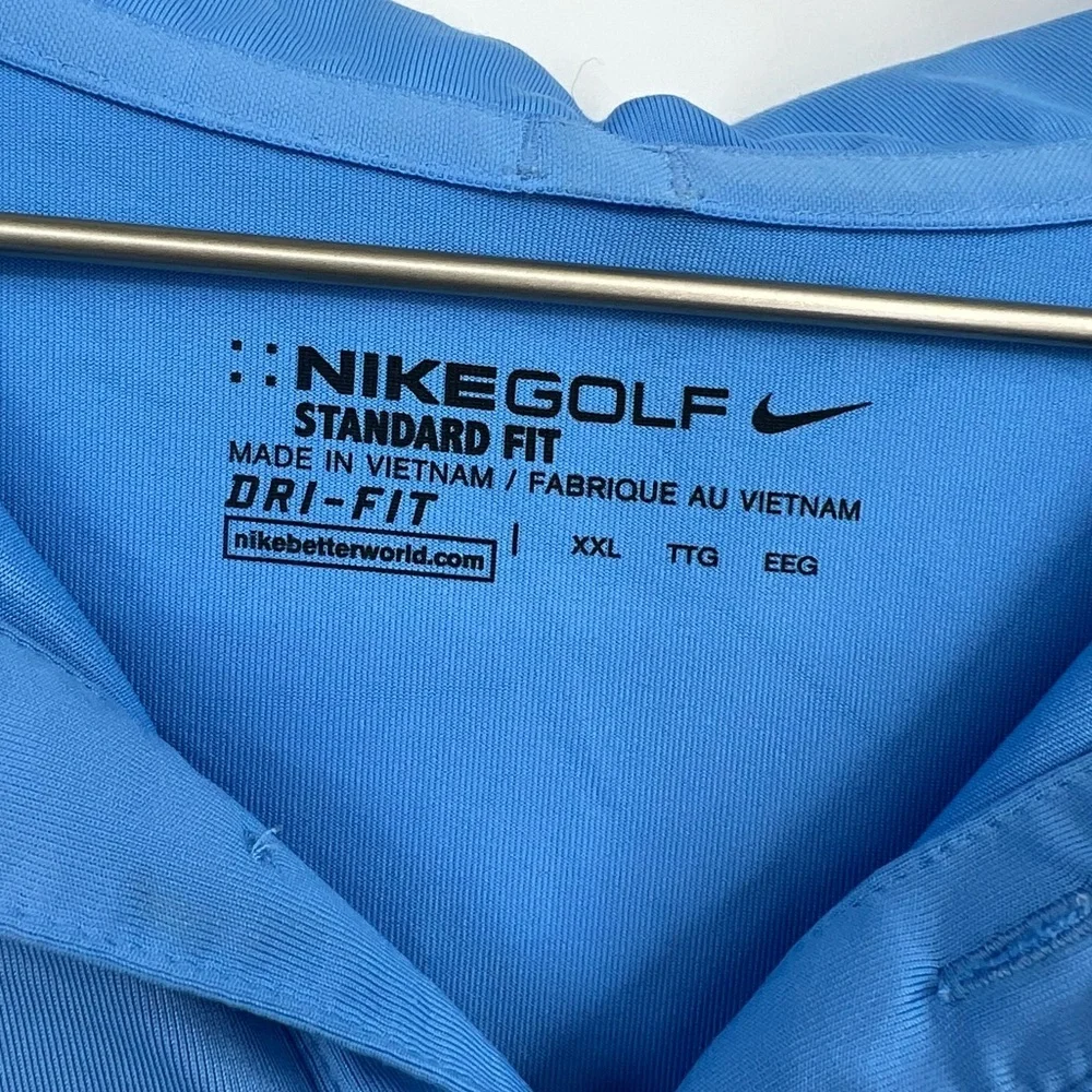 Nike Dri-Fit Golf Polo Shirt Carolina Blue Size XXL